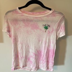 Pink tie dye shirt